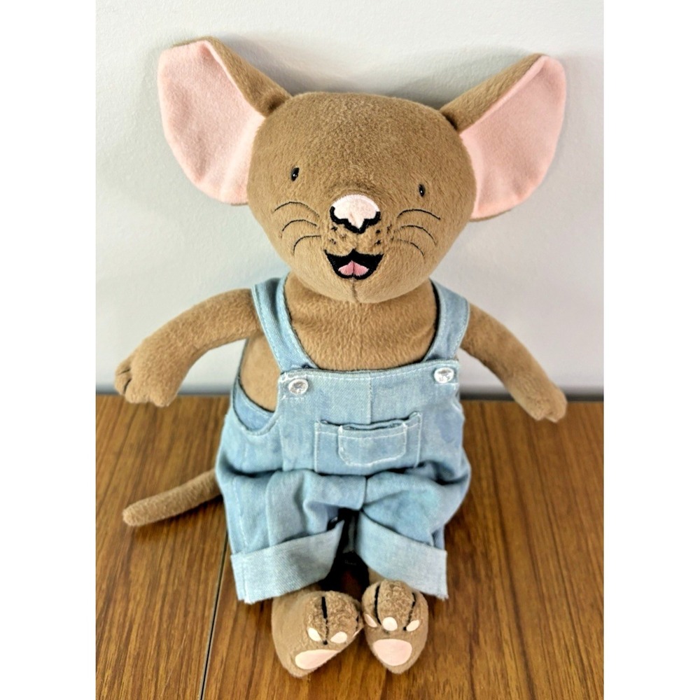 Kohl's Cares If You Give a Mouse a Cookie Plush Toy 11" Blue Denim Overalls